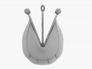 Female Coin Purse Open 3D Model