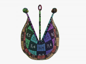 Female Coin Purse Open 3D Model