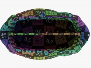 Female Coin Purse Open 3D Model