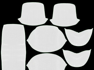 Female Coin Purse Open 3D Model