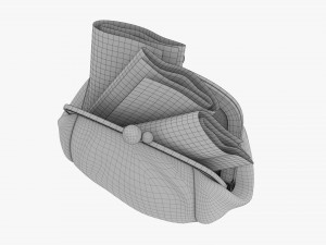 Female Purse With Banknotes Modello 3D