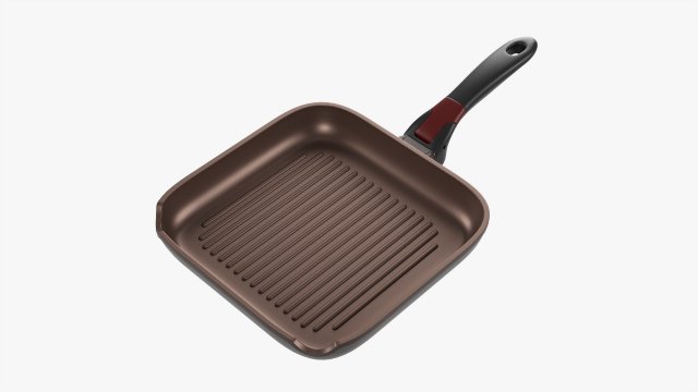 Frying Pan Without Lid 26cm 3D 模型 .c4d .max .obj .3ds .fbx .stl .blend 