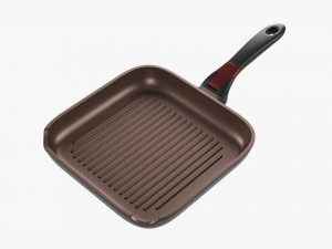 Frying Pan Without Lid 26cm 3D Model