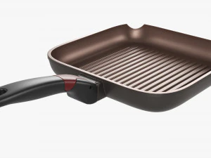 Frying Pan Without Lid 26cm 3D Model