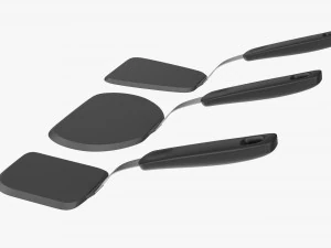 Kitchen 3-Spatula Set 3D Model