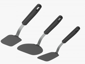 Kitchen 3-Spatula Set Modelo 3D