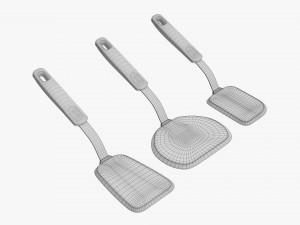 Kitchen 3-Spatula Set Modelo 3D