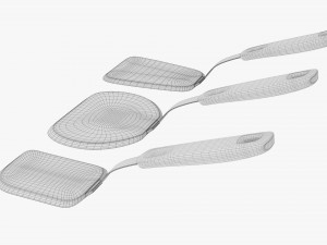 Kitchen 3-Spatula Set Modelo 3D