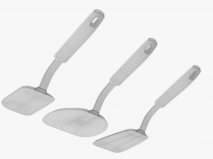 Kitchen 3-Spatula Set Modelo 3D