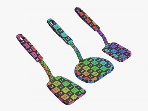 Kitchen 3-Spatula Set Modelo 3D