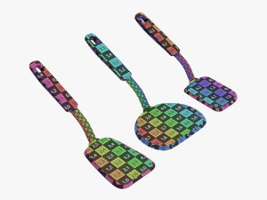 Kitchen 3-Spatula Set 3D Model