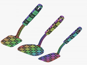 Kitchen 3-Spatula Set Modelo 3D