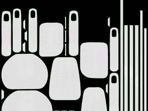 Kitchen 3-Spatula Set Modelo 3D