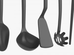 Kitchen 5-Piece Utensil Set 3D Model