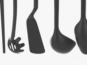 Kitchen 5-Piece Utensil Set 3D Model