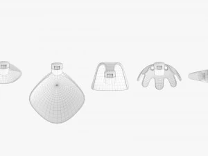 Kitchen 5-Piece Utensil Set 3D Model
