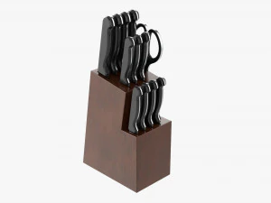 Support &agrave; couteaux de cuisine Modèle 3D