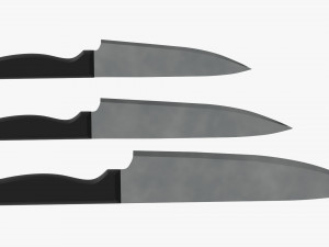 Kitchen Knives Various Sizes Modelo 3D