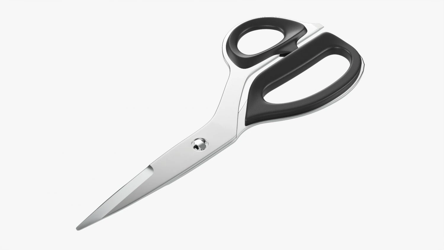 Kitchen Scissors 01 3D Model .c4d .max .obj .3ds .fbx .stl .blend