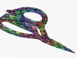 Kitchen Scissors 01 3D Model