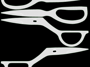 Kitchen Scissors 01 3D Model