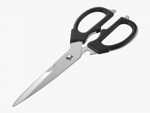 Kitchen Scissors 02 3D Model
