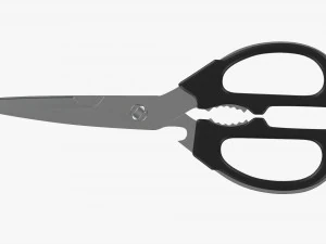 Kitchen Scissors 02 3D Model