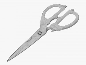 Kitchen Scissors 02 3D 모델