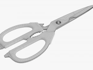 Kitchen Scissors 02 3D Model