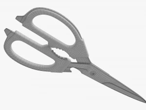 Kitchen Scissors 02 3D Model