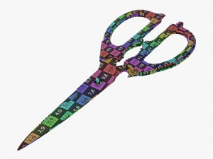 Kitchen Scissors 02 3D Model