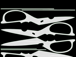 Kitchen Scissors 02 3D 모델