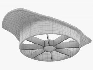 Affettatrice manuale per frutta Modello 3D