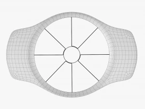 Affettatrice manuale per frutta Modello 3D