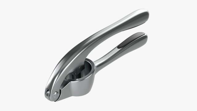 Manual Garlic Press 3D Model .c4d .max .obj .3ds .fbx .stl .blend 