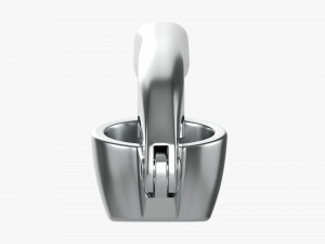 Manual Garlic Press 3D Model