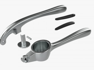 Manual Garlic Press 3D Model