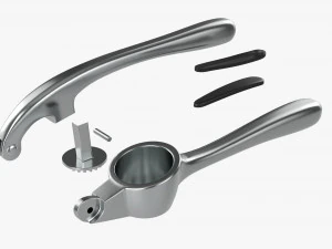 Manual Garlic Press 3D Model