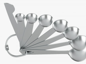 Measuring Spoons 8-Set 3D Модель