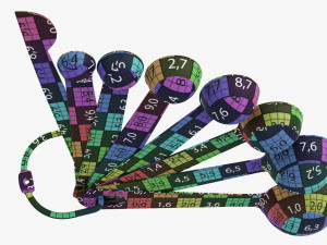 Measuring Spoons 8-Set 3D Модель