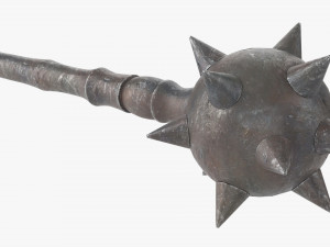 Medieval Spiked Ball Mace 3Dモデル