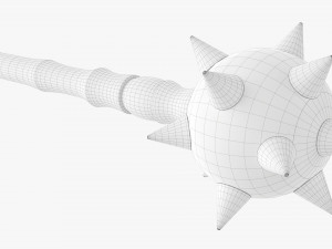 Medieval Spiked Ball Mace 3Dモデル