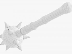 Medieval Spiked Ball Mace 3Dモデル