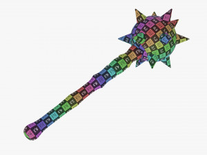 Medieval Spiked Ball Mace 3Dモデル
