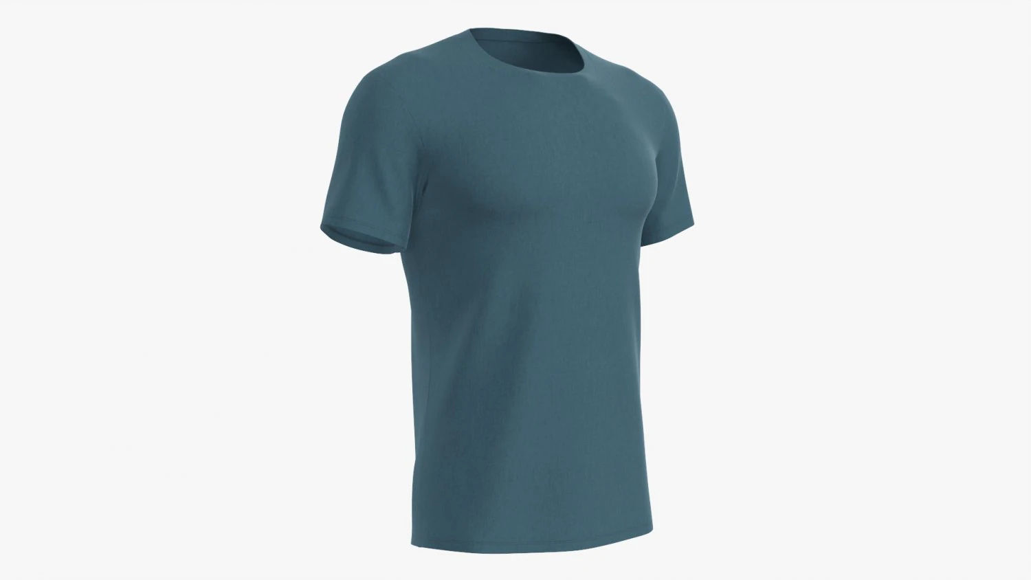 Herren Kurzarm-T-Shirt 02 3D Modell .c4d .max .obj .3ds .fbx .stl .blend 