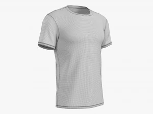 Herren Kurzarm-T-Shirt 02 3D Modell