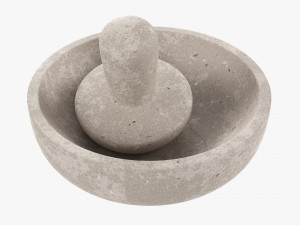 Mortar With Pestle Modelo 3D