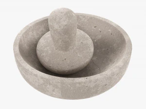 Mortar With Pestle 3D Model