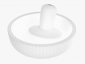 Mortar With Pestle 3D Model