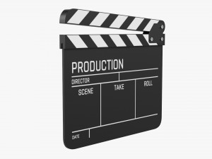 Movie Clapper Board 3D Model